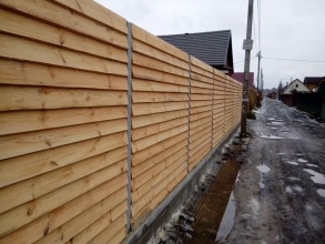 Деревянный забор елочка 150 метров фото в Туапсе