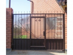 Кованые заборы с поликарбонатом 80 метров фото в Туапсе