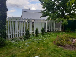 Забор из евроштакетника с забивными столбами 25 метров фото в Туапсе