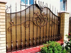 Кованые заборы с поликарбонатом 6 соток фото под ключ