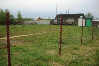 Забор из сетки рабицы в натяг с протяжкой арматуры 90 метров фото цена за метр под ключ