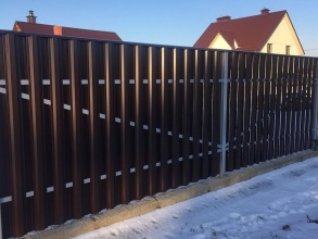 Забор из евроштакетника в шахматном порядке 10 соток фото в Туапсе